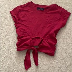 Urban Outfitters Knot Crop Shirt